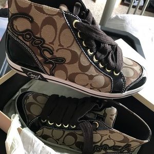 Coach high top sneaker